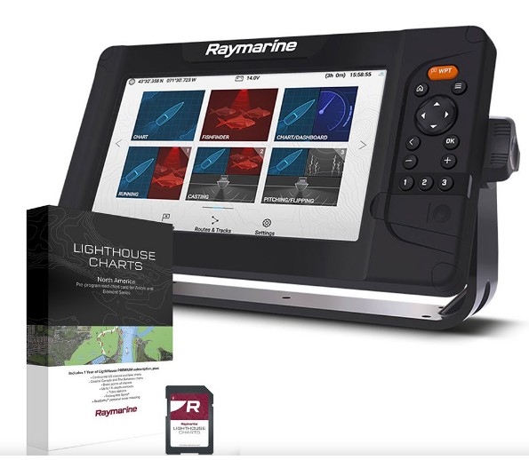Radar Raymarine RD418HD+ con pantalla Element 9HV